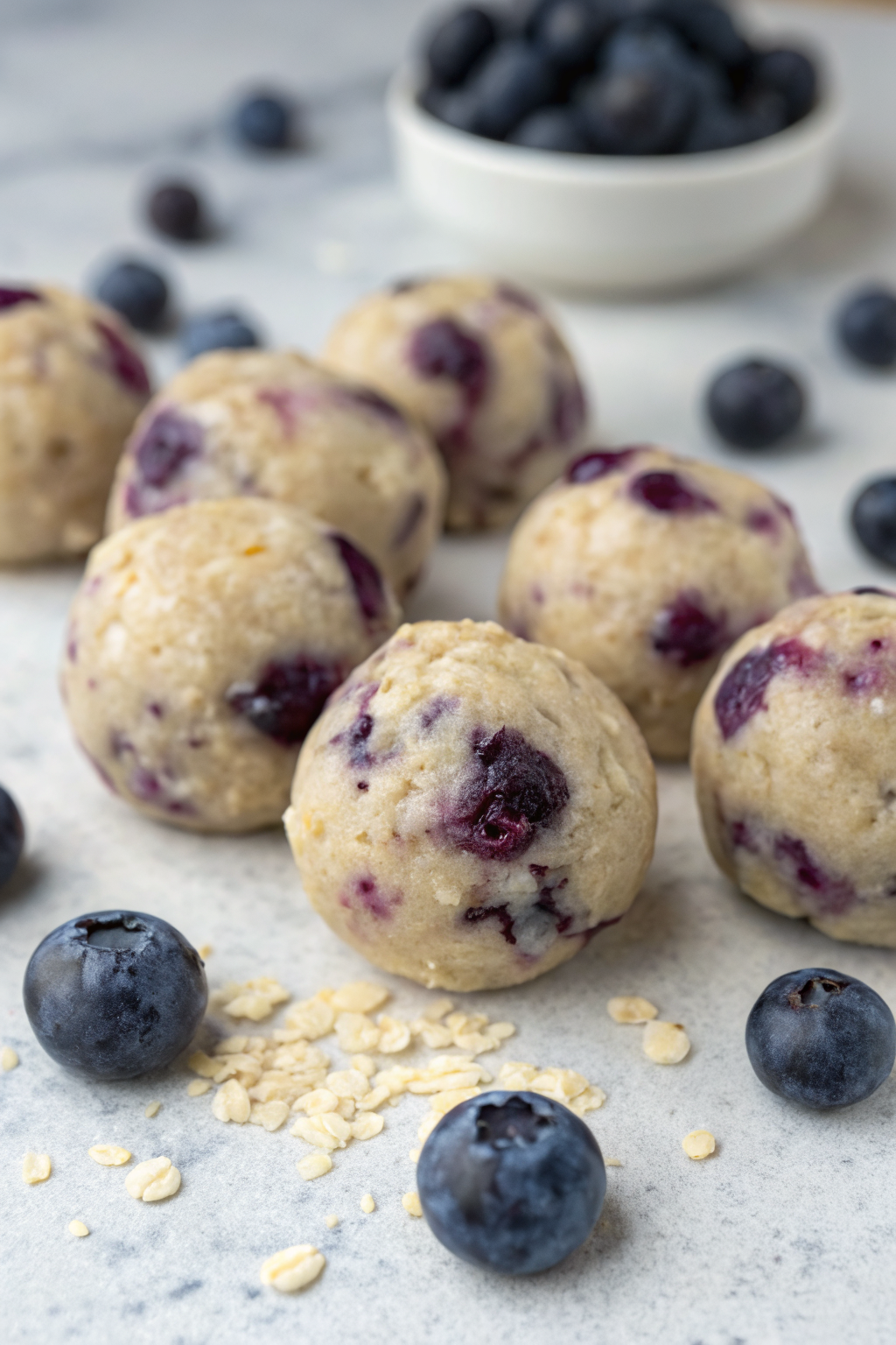 Blueberry Cheesecake Protein Bites