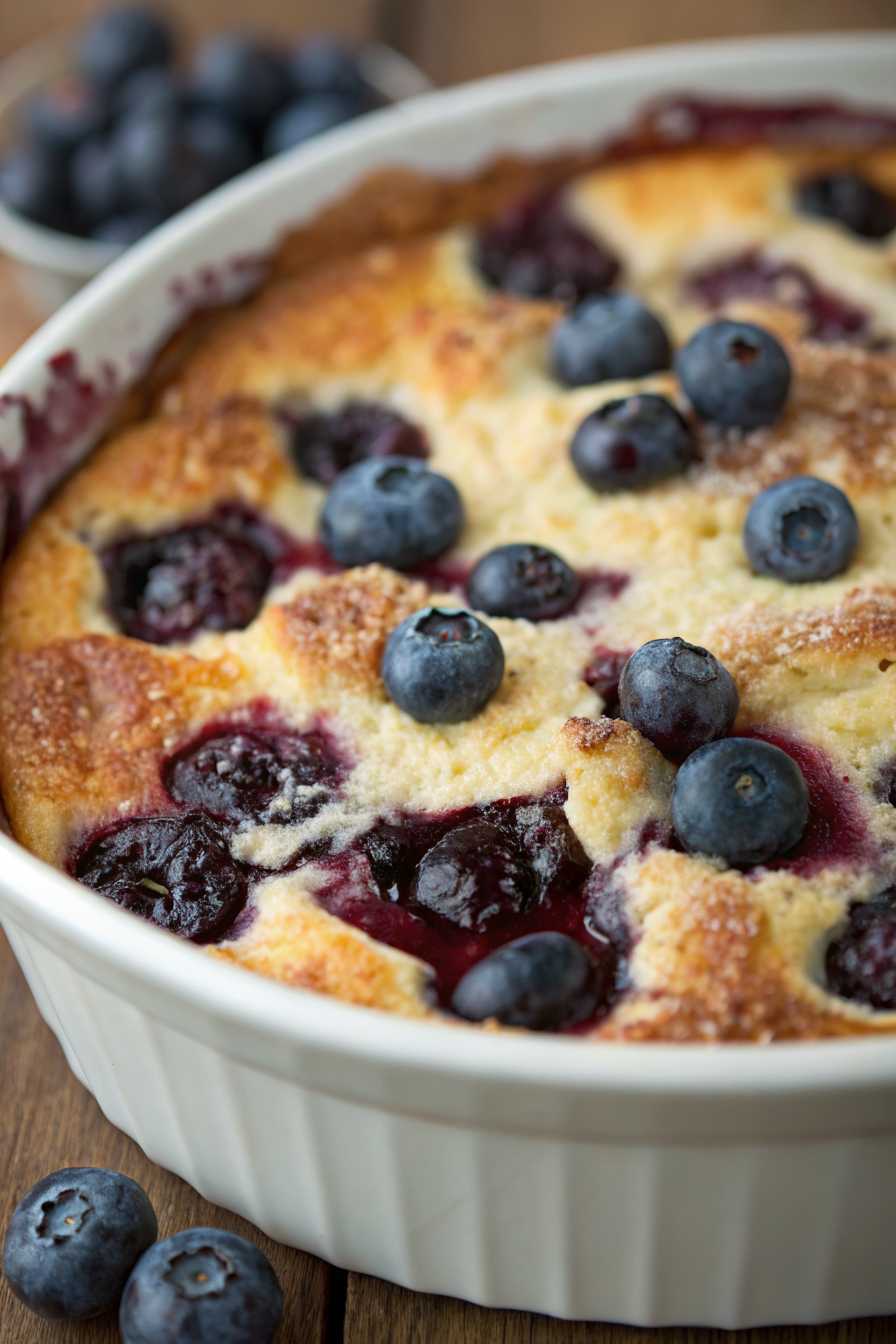 Blueberry Cottage Cheese Breakfast Bake