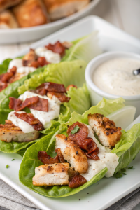 Chicken Ranch Lettuce Wraps