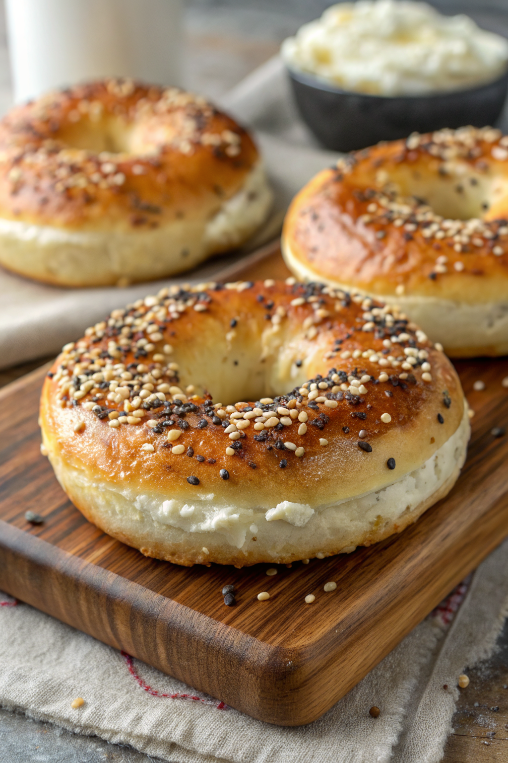 Cottage Cheese Bagels