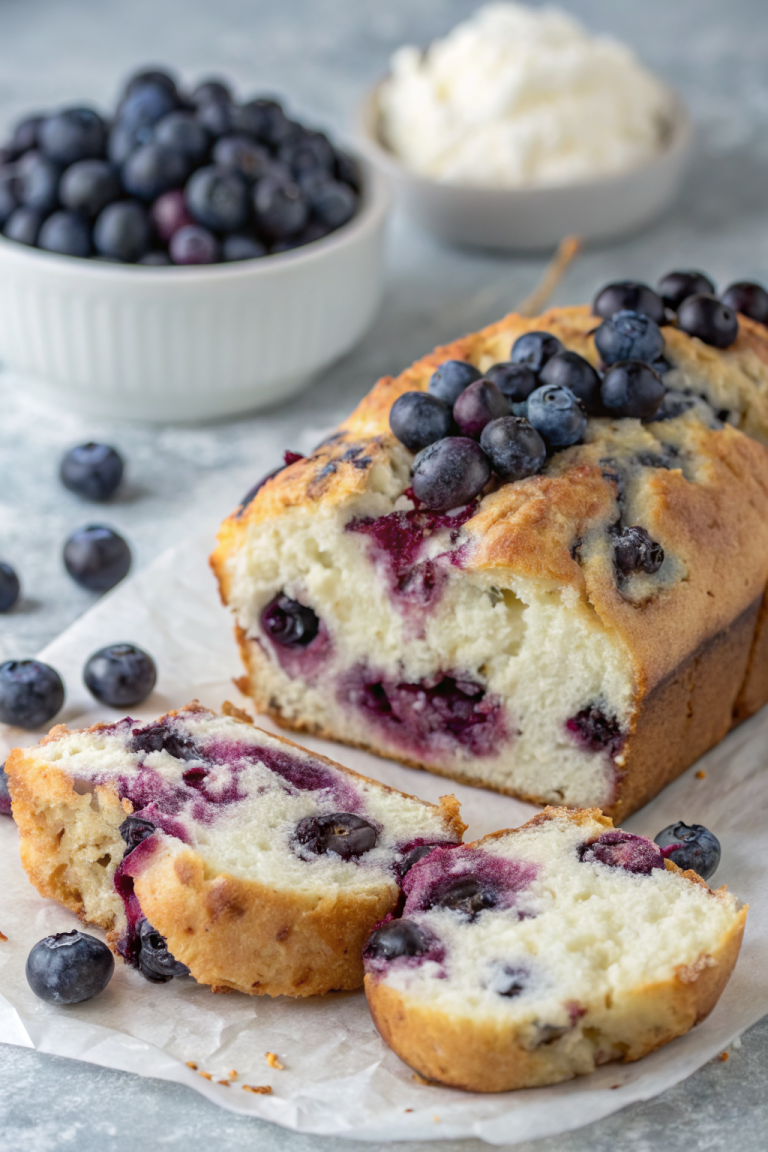 Cottage Cheese Blueberry Cloud Bread
