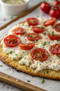 Cottage Cheese Flatbread Pizza
