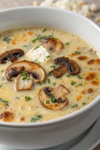 Creamy Cottage Cheese Mushroom Soup