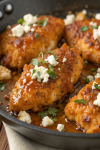 Crispy Hot Honey Feta Chicken