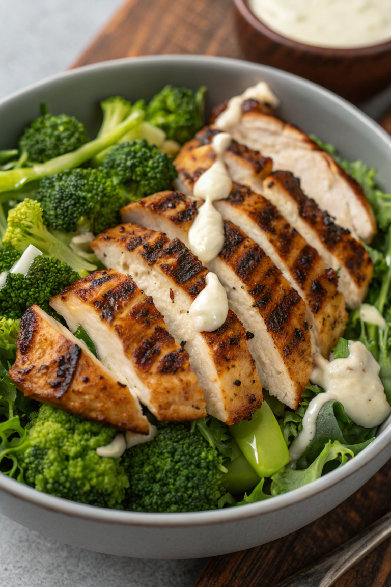 Grilled Chicken Broccoli Bowls