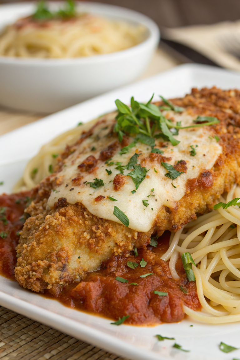 High Protein Chicken Parmesan Casserole