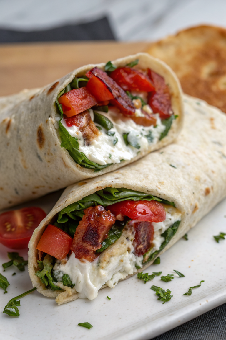 High Protein Cottage Cheese Wraps