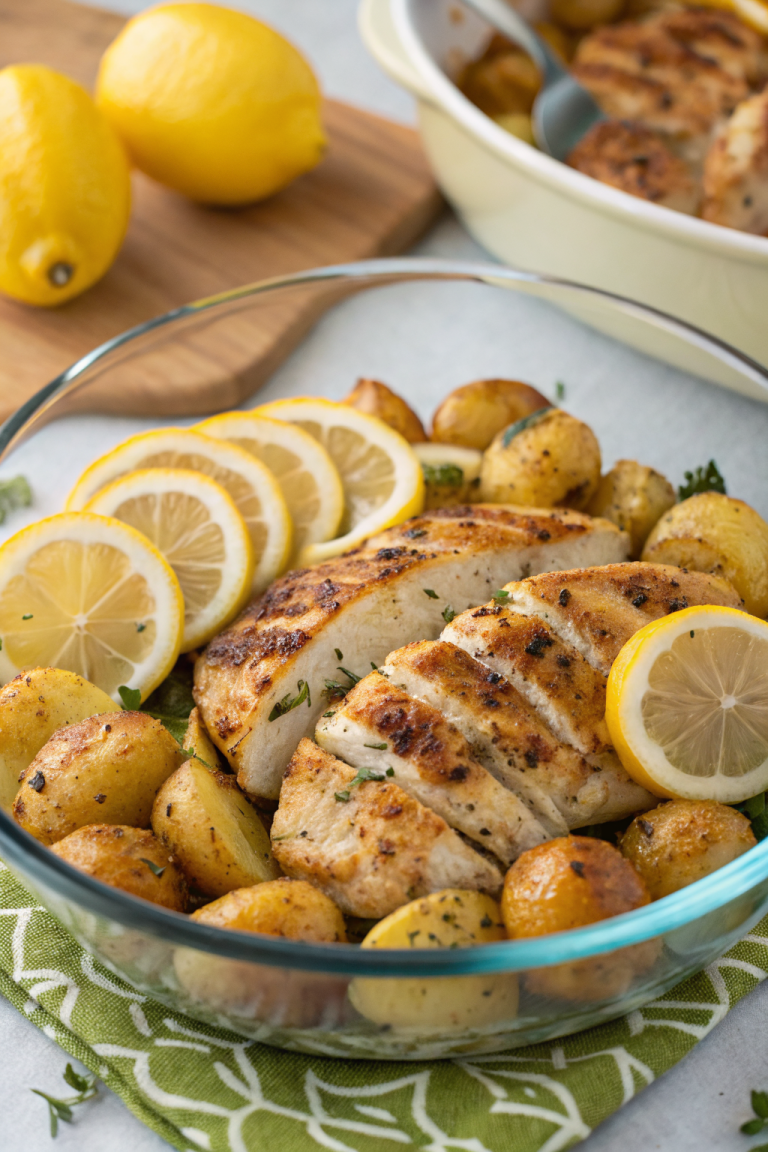 Lemon Garlic Chicken Bowls