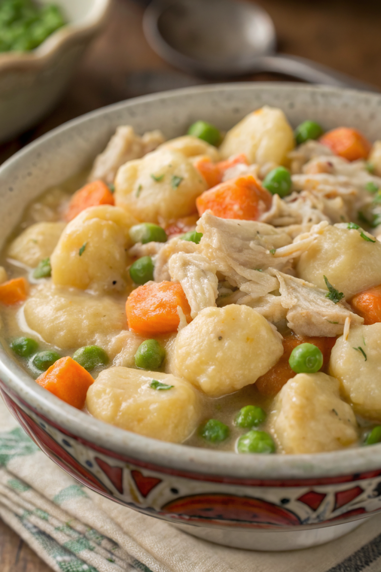 One Pot Gnocchi Chicken Pot Pie