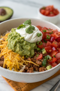 Protein Packed Low Carb Burrito Bowl