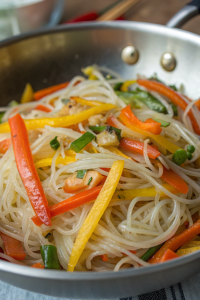Quick Rice Noodle Stir-Fry