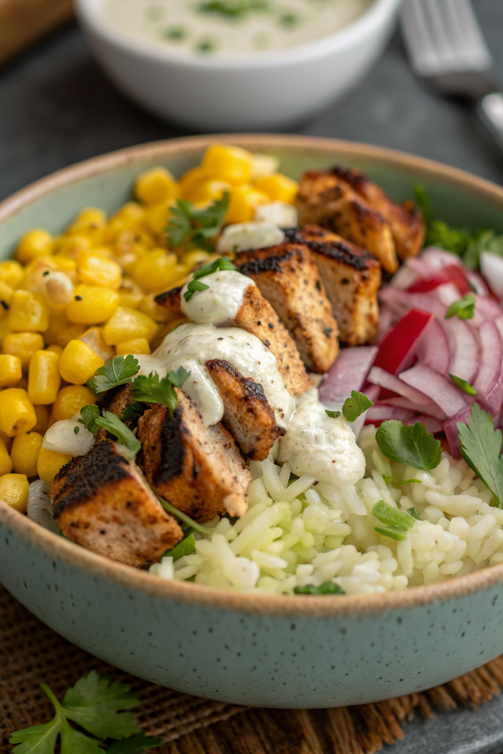 Street Corn Chicken Bowls