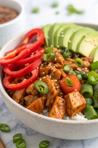 Sweet and Spicy Turkey Broccoli Bowls