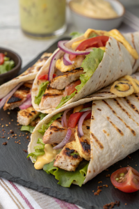 Chicken Shawarma with Creamy Garlic Sauce