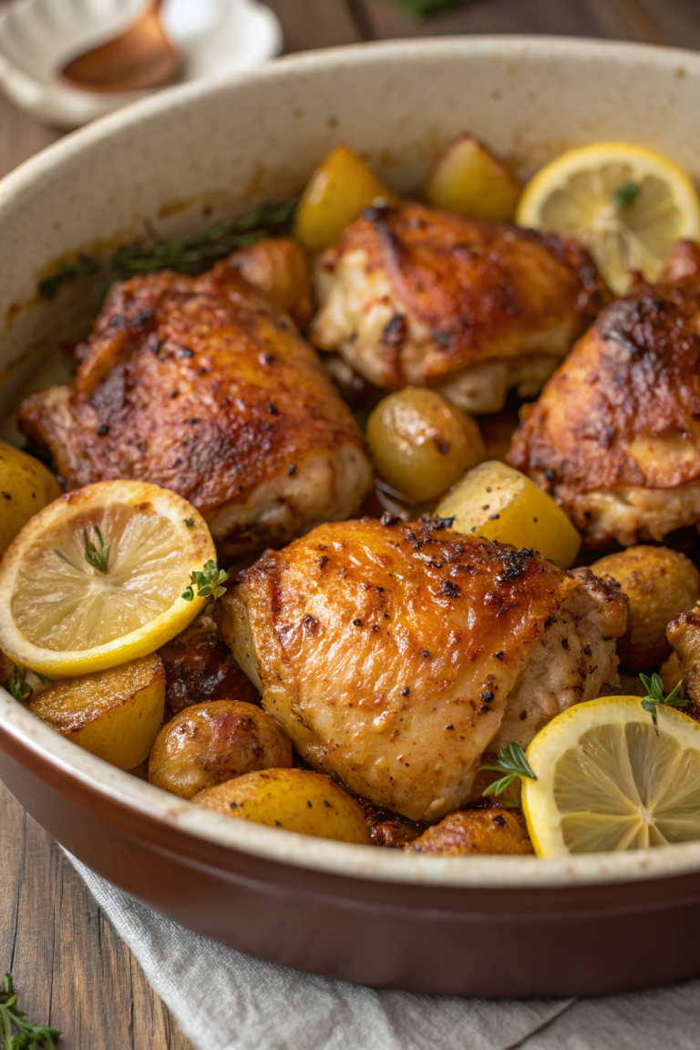 Chicken Thighs and Potatoes