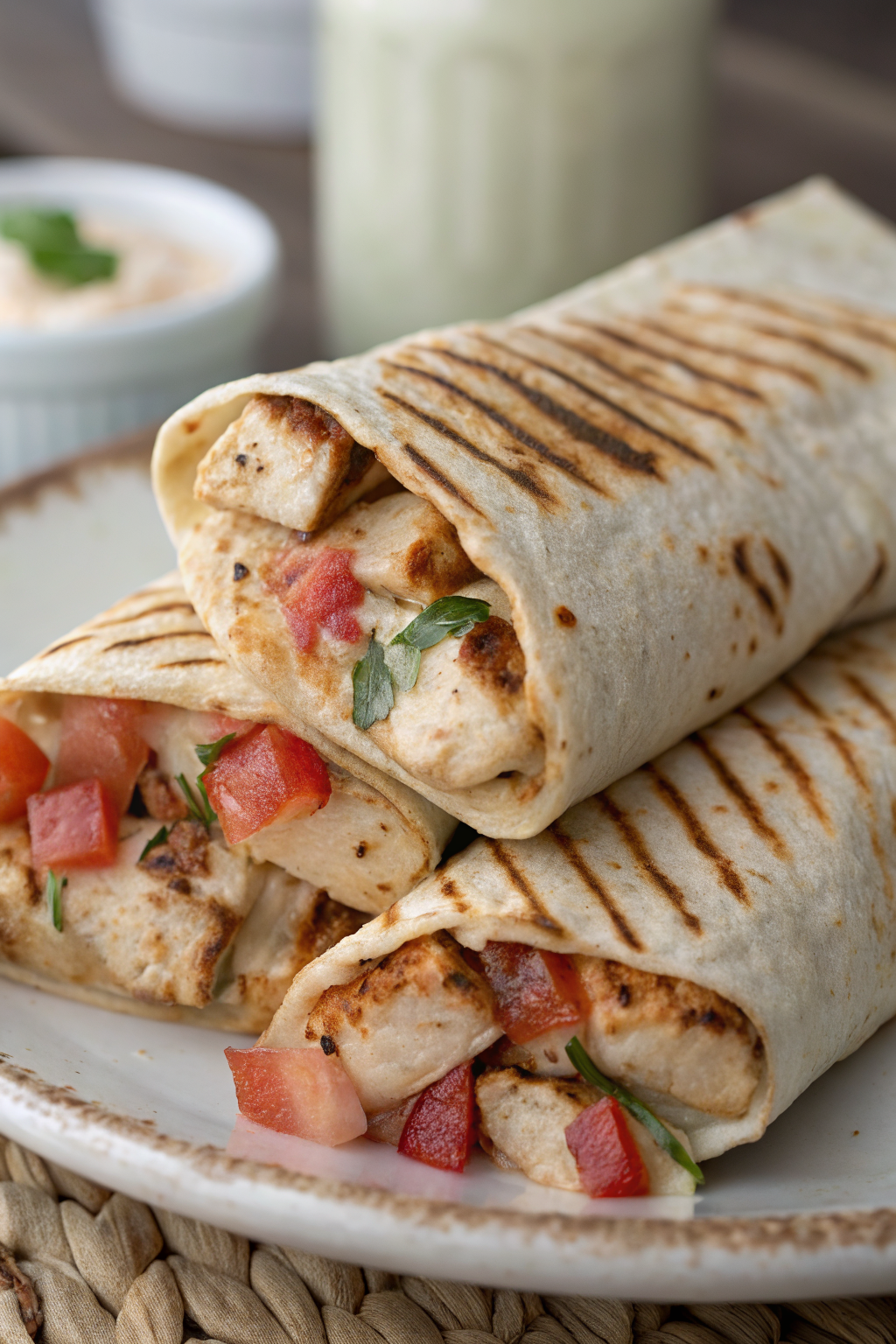 Chipotle Ranch Grilled Chicken Burrito Recipe