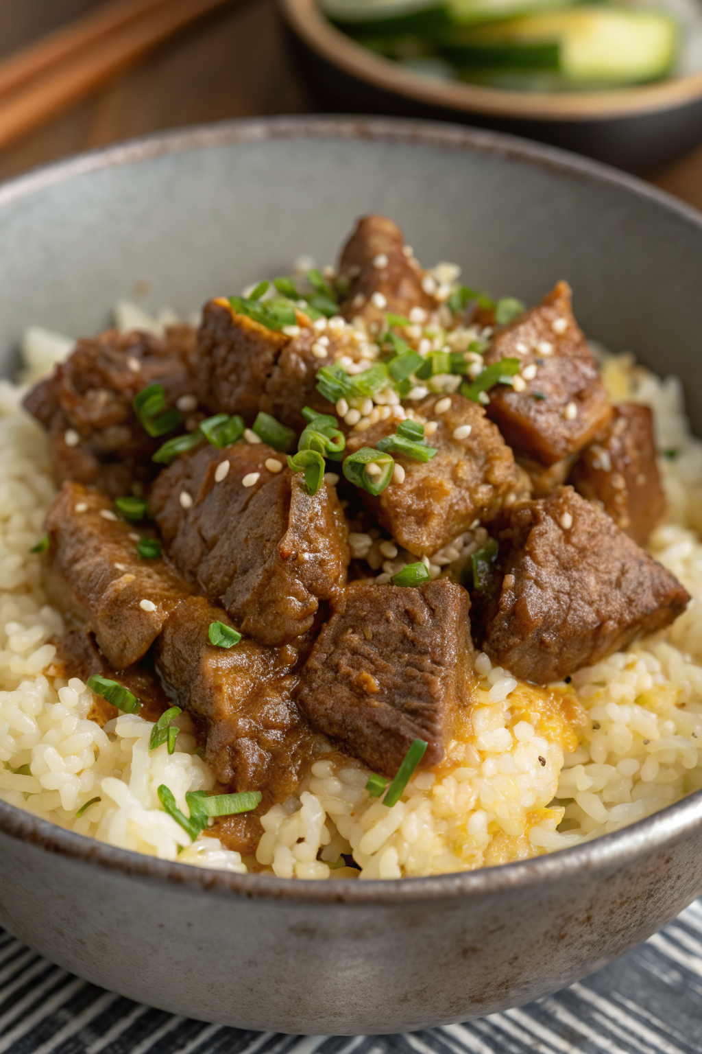 Garlic Butter Beef Rice