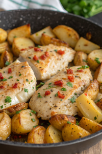 Garlic Parmesan Chicken and Potatoes Recipe