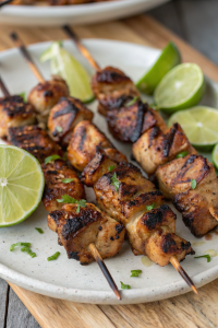 Grilled Thai Coconut Chicken Skewers Recipe