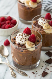 High Protein Chocolate Chia Pudding