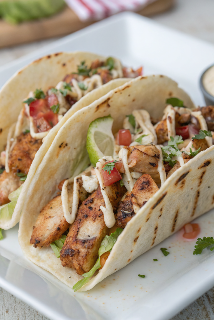 Mediterranean Chicken Gyros with Creamy Feta Tzatziki
