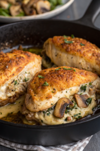 Mushroom Stuffed Chicken Breast Recipe