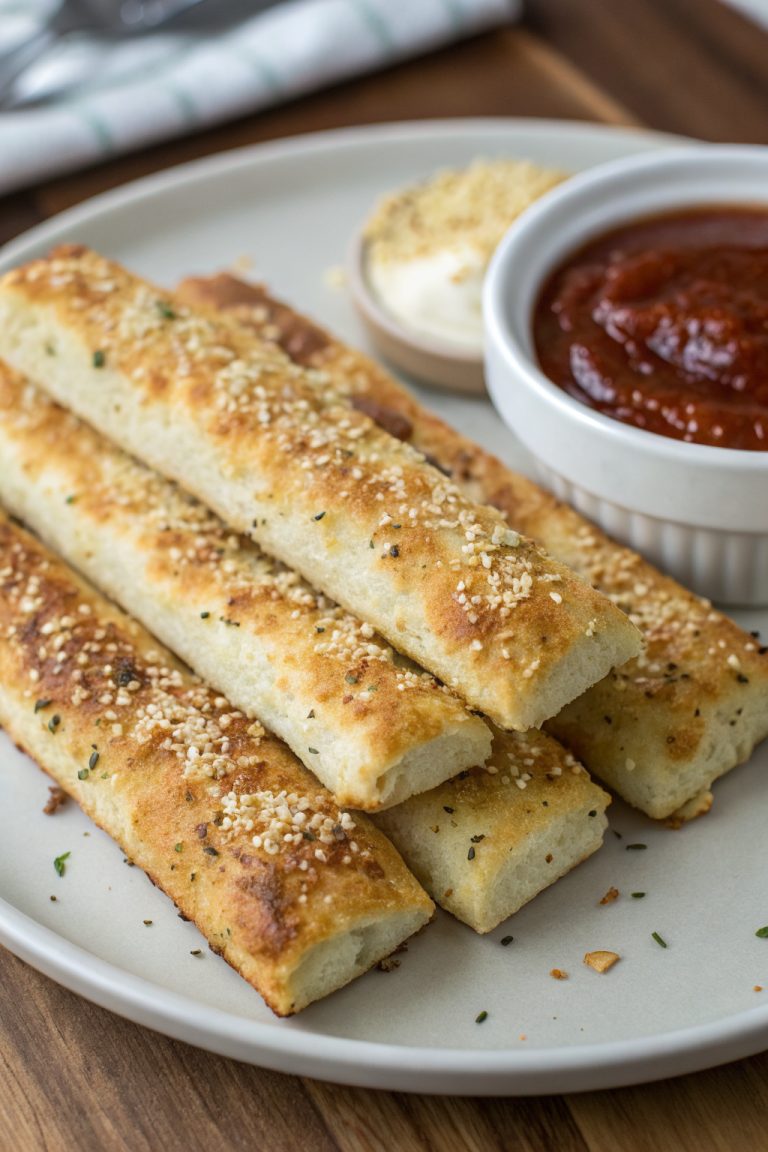 Protein Packed Cottage Cheese Breadsticks