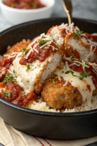 Protein Packed Cottage Cheese Chicken Parm Bowl