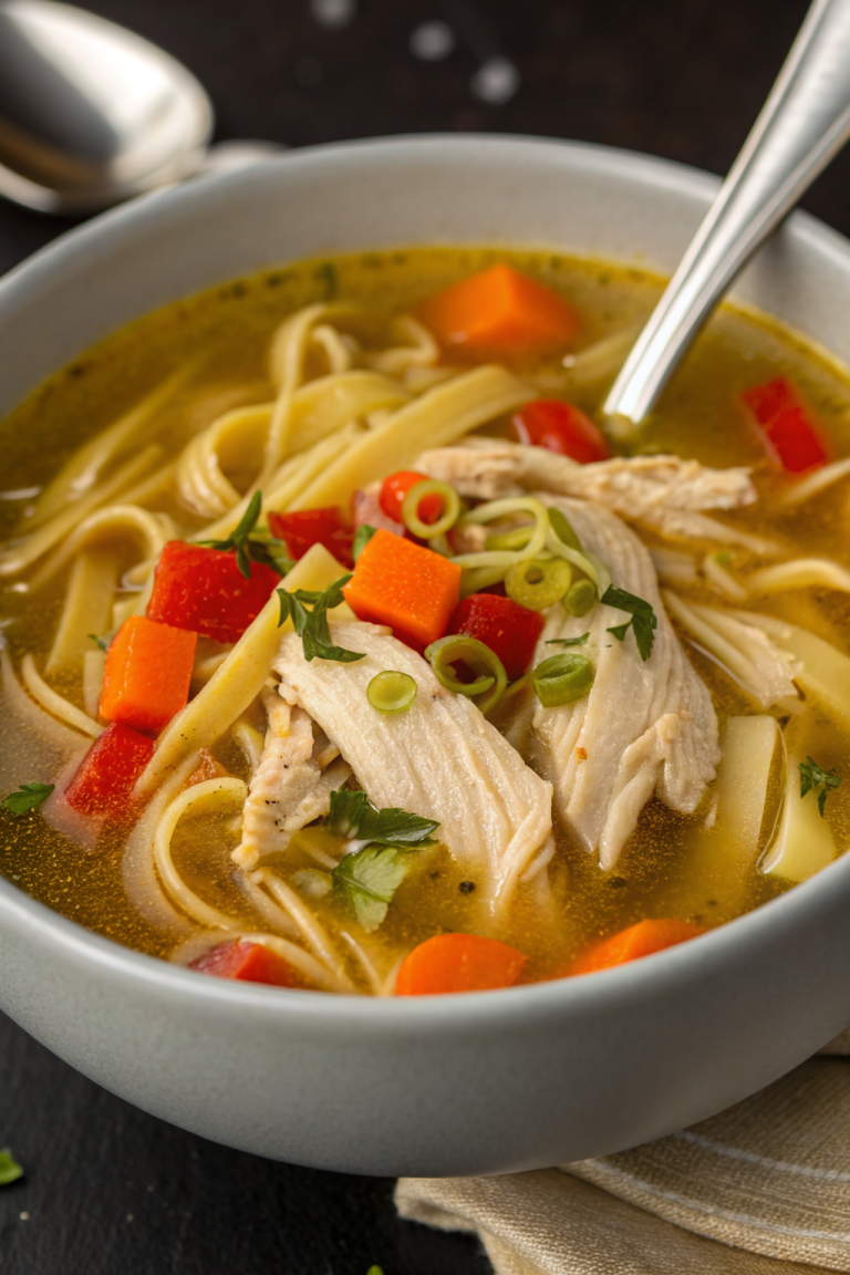 Rotisserie Chicken Noodle Soup Recipe