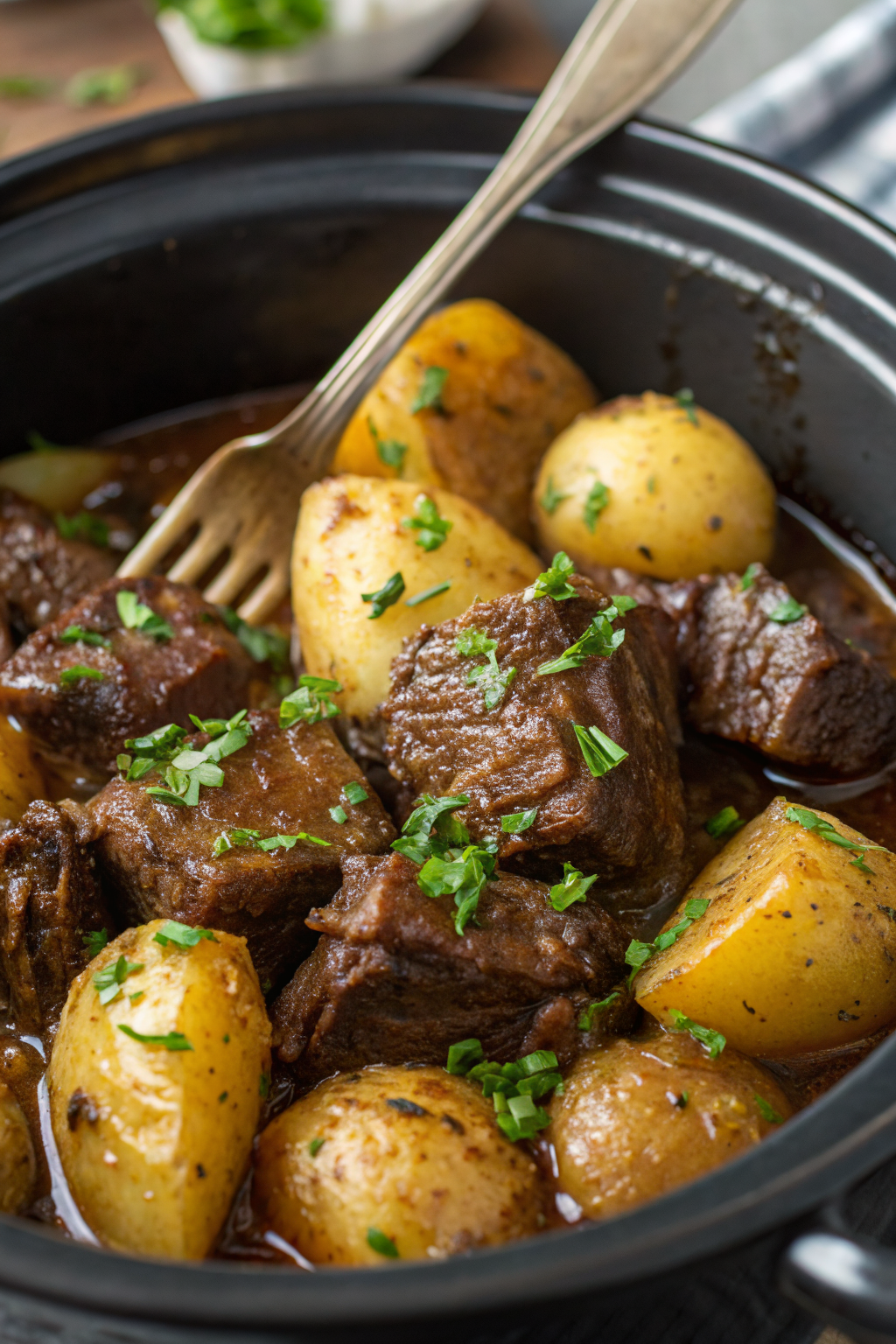 Slow Cooker Garlic Butter Beef