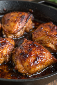 Sweet Spicy Glazed Chicken Thighs Recipe