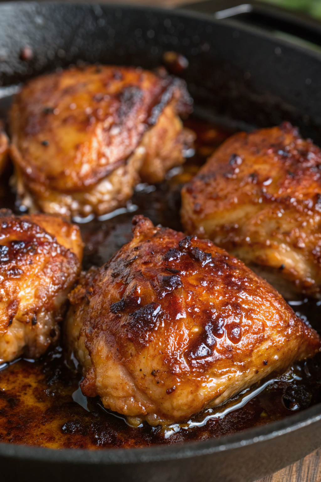 Sweet Spicy Glazed Chicken Thighs Recipe