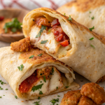 Air Fryer Crispy Chicken & Mozzarella Wraps Recipe