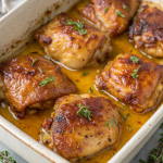 Baked Honey Mustard Chicken Thighs Recipe