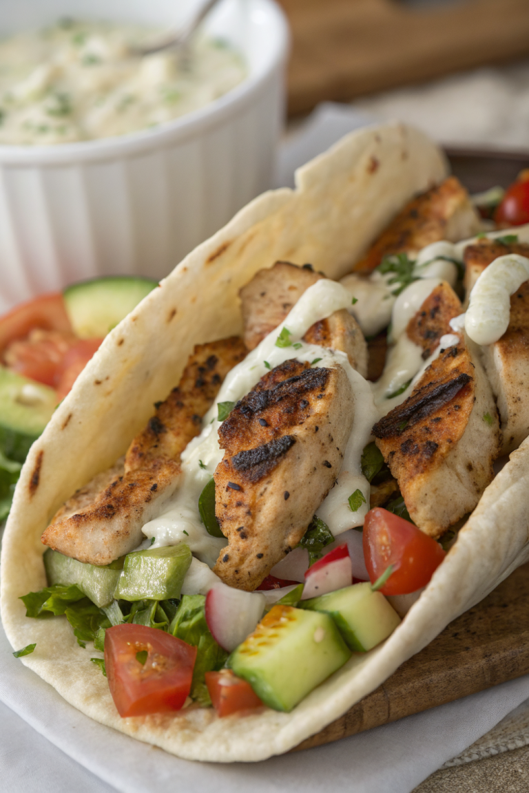 Chicken Shawarma with Garlic Sauce Recipe
