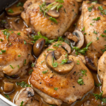Chicken Thighs Mushrooms Recipe