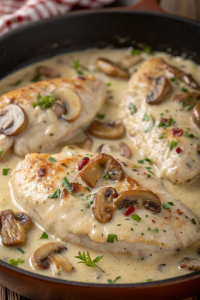 Creamy Mushroom Asiago Chicken Recipe
