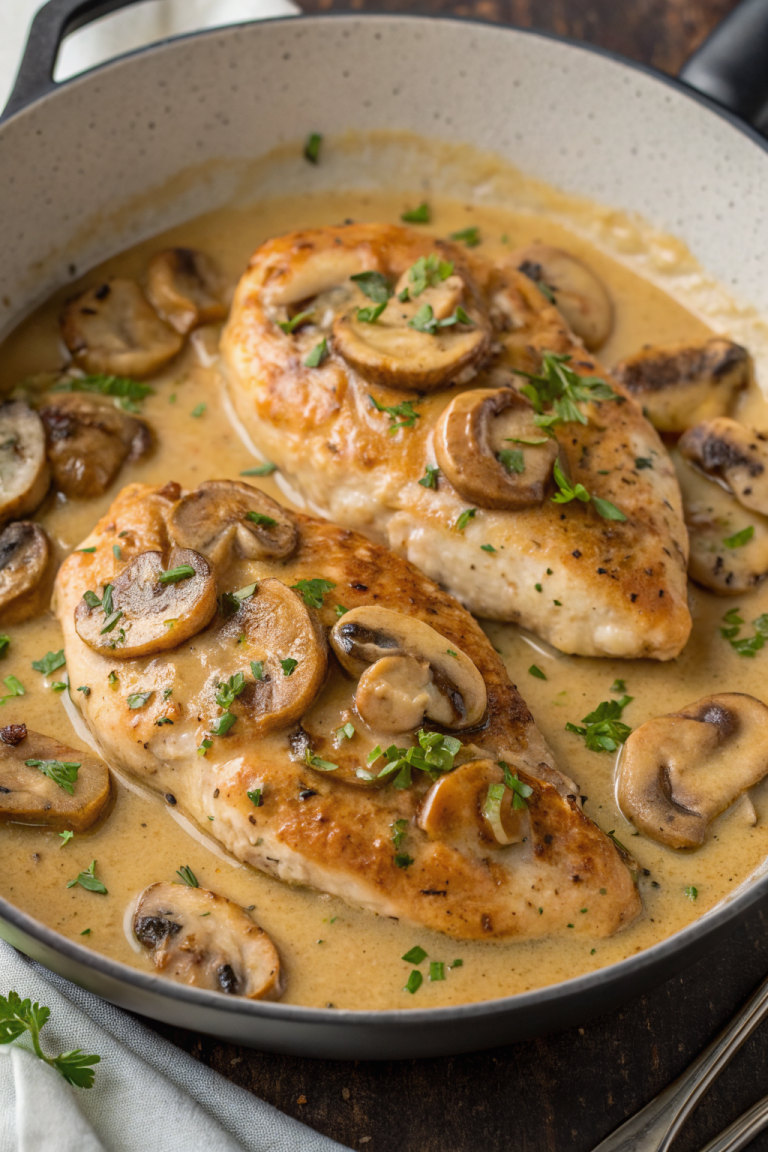 Creamy Mushroom Chicken Recipe