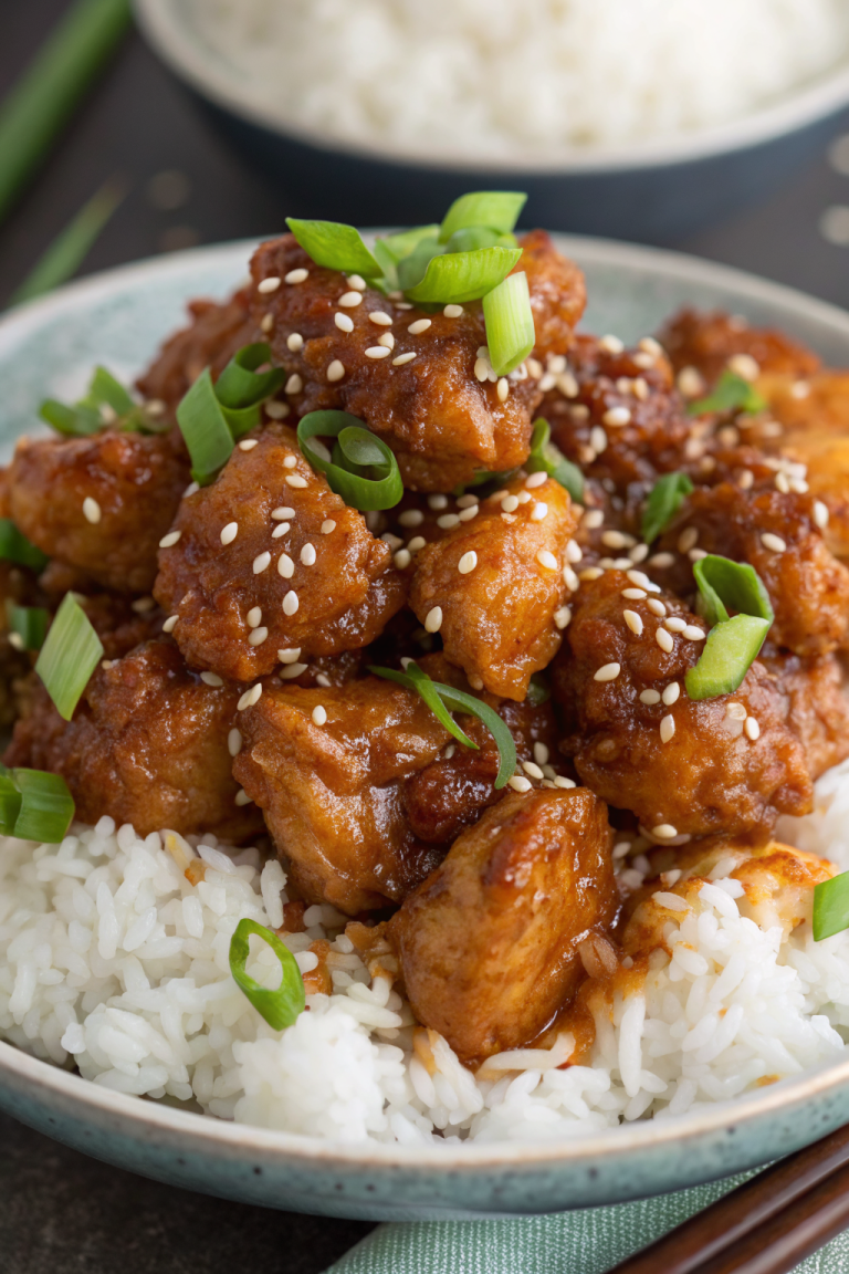 Crispy Chinese Honey Garlic Chicken Recipe