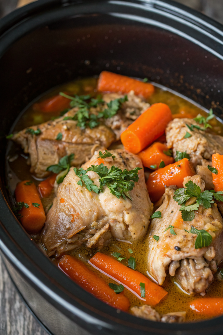 Crockpot Chicken Thigh Pot Roast Recipe