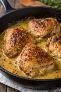 Easy Skillet Chicken Thighs Recipe