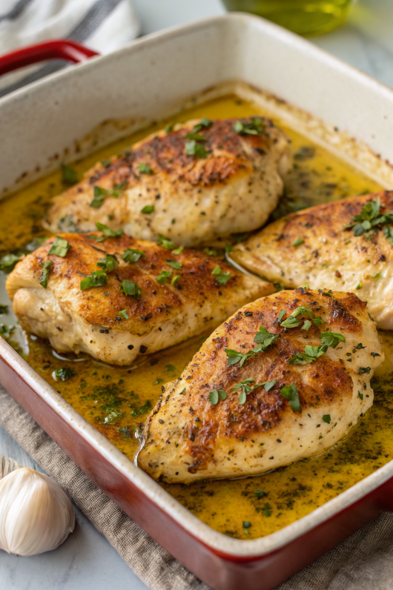 Garlic Butter Baked Chicken Breast Recipe