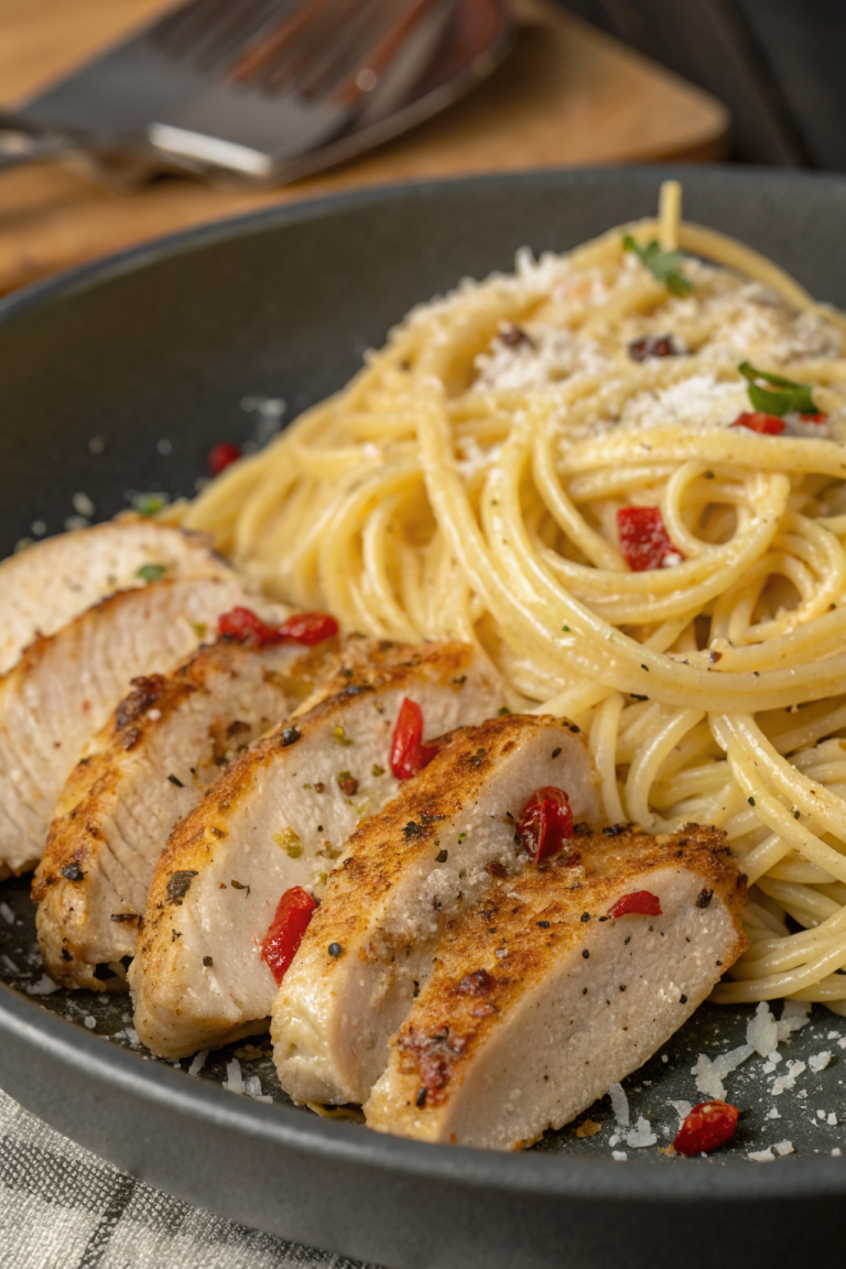 Garlic Butter Chicken Pasta Recipe