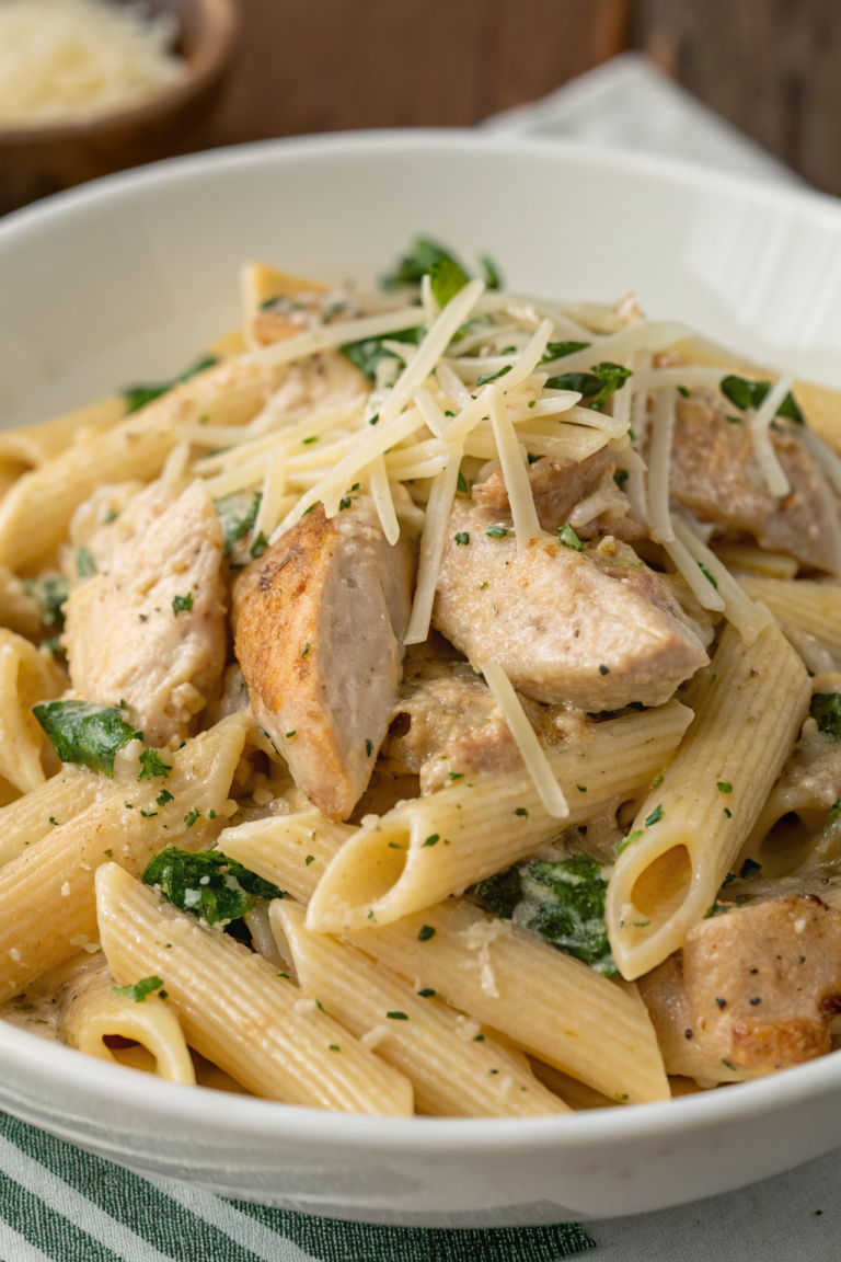 Garlic Parmesan Chicken Pasta Recipe