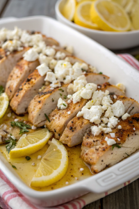 Greek Chicken with Lemon and Feta Recipe