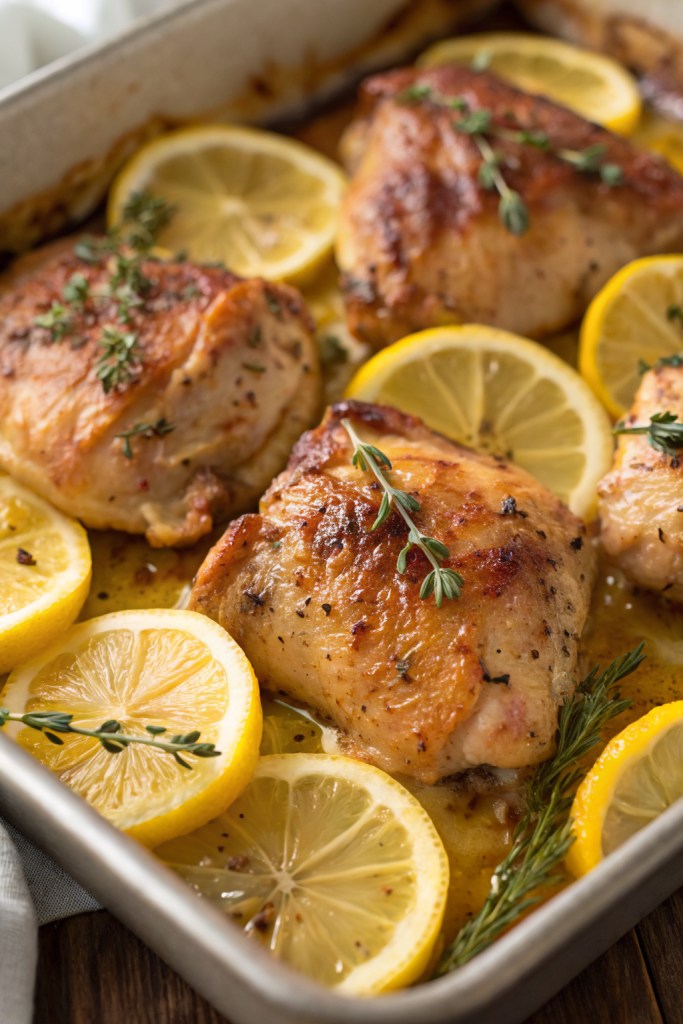 Greek Lemon Chicken Thighs Recipe