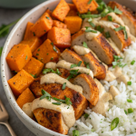 Healthy Chicken and Sweet Potato Bowls Recipe