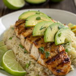 Honey Lime Chicken & Avocado Rice Bowl Recipe