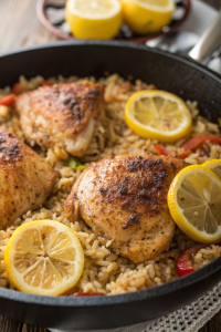 One Pan Spanish Chicken Rice Recipe