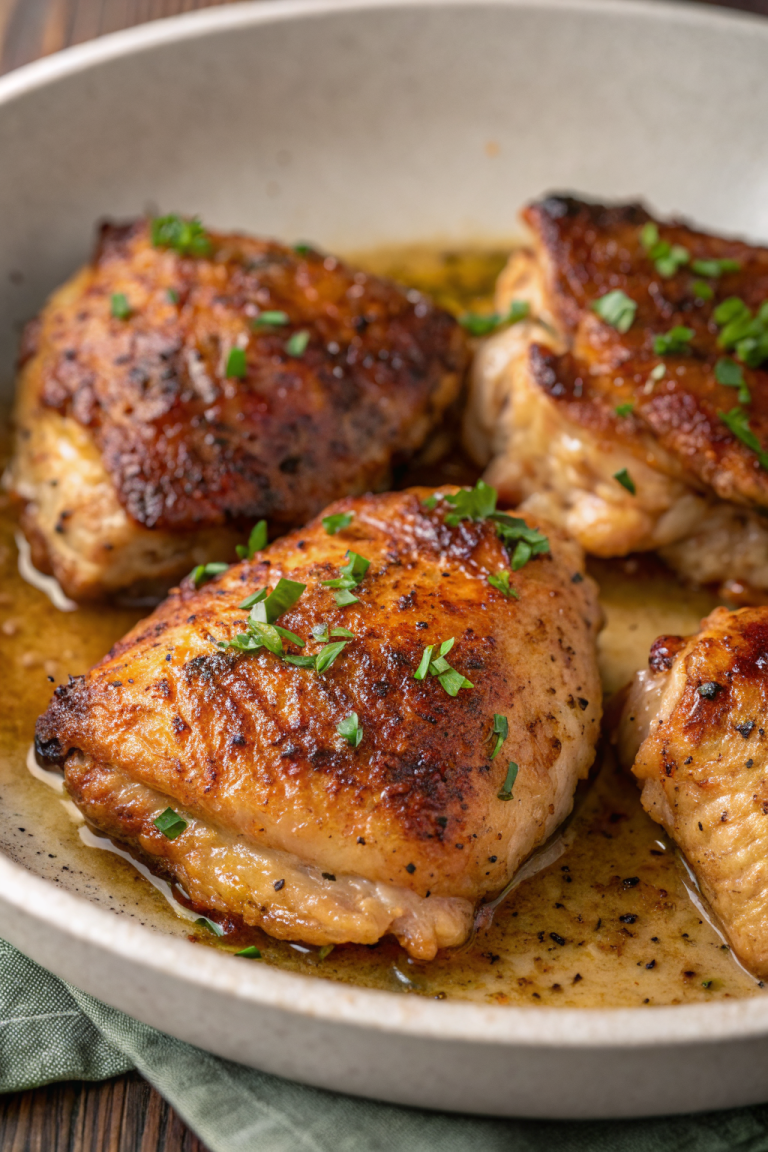 Pan Seared Chicken Thighs Recipe